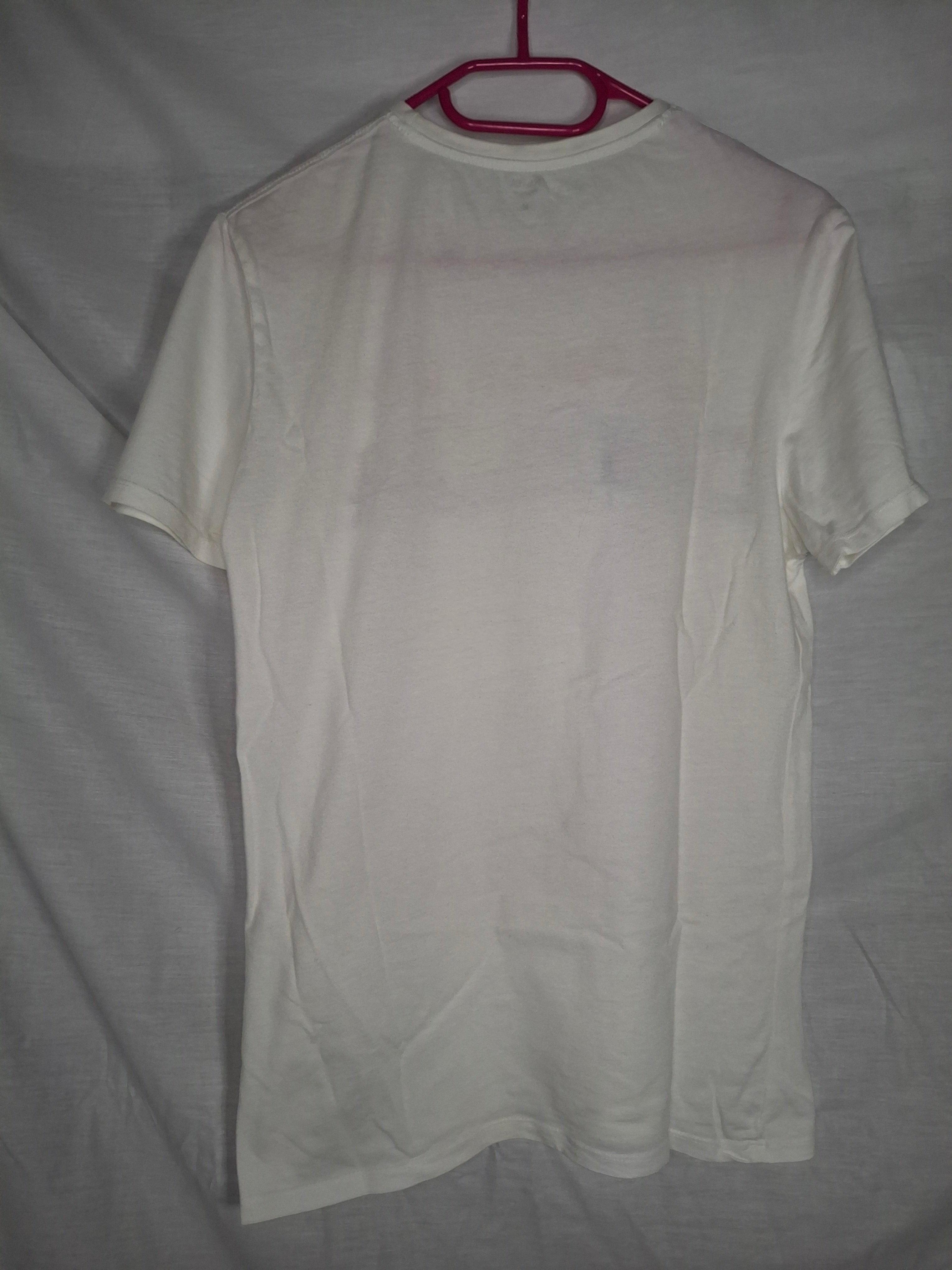 T-shirt manches courtes KIABI  - Blanc (imprimé "LA DOLCE VITA")  - Taille : M (38)