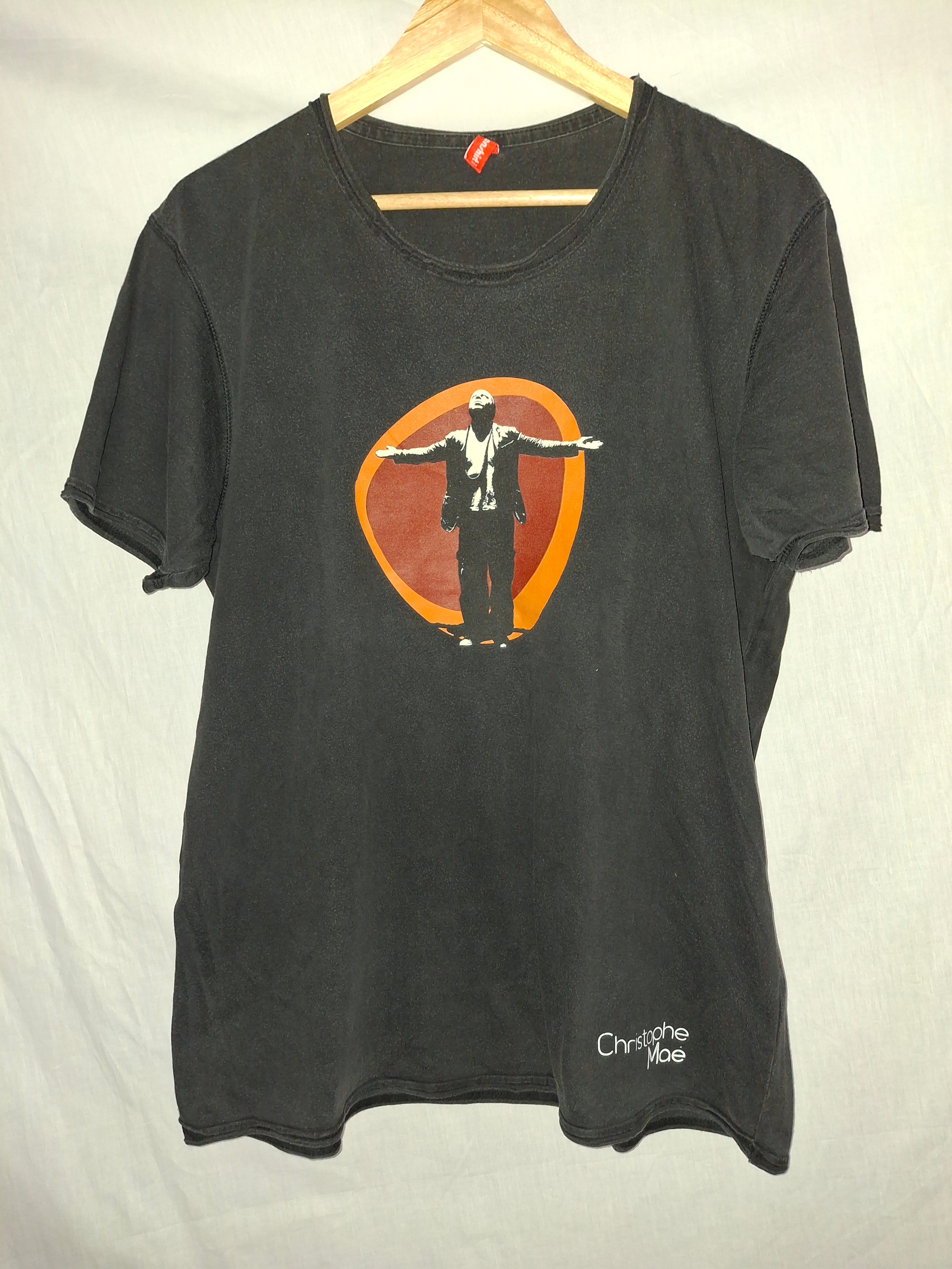 T shirt concert Christophe Mae Fanshirt   – noir - Taille : XL (42)