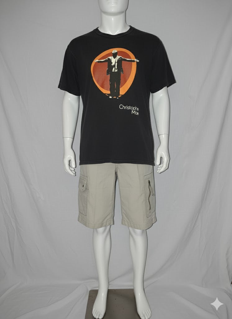 T shirt concert Christophe Mae Fanshirt   – noir - Taille : XL (42)