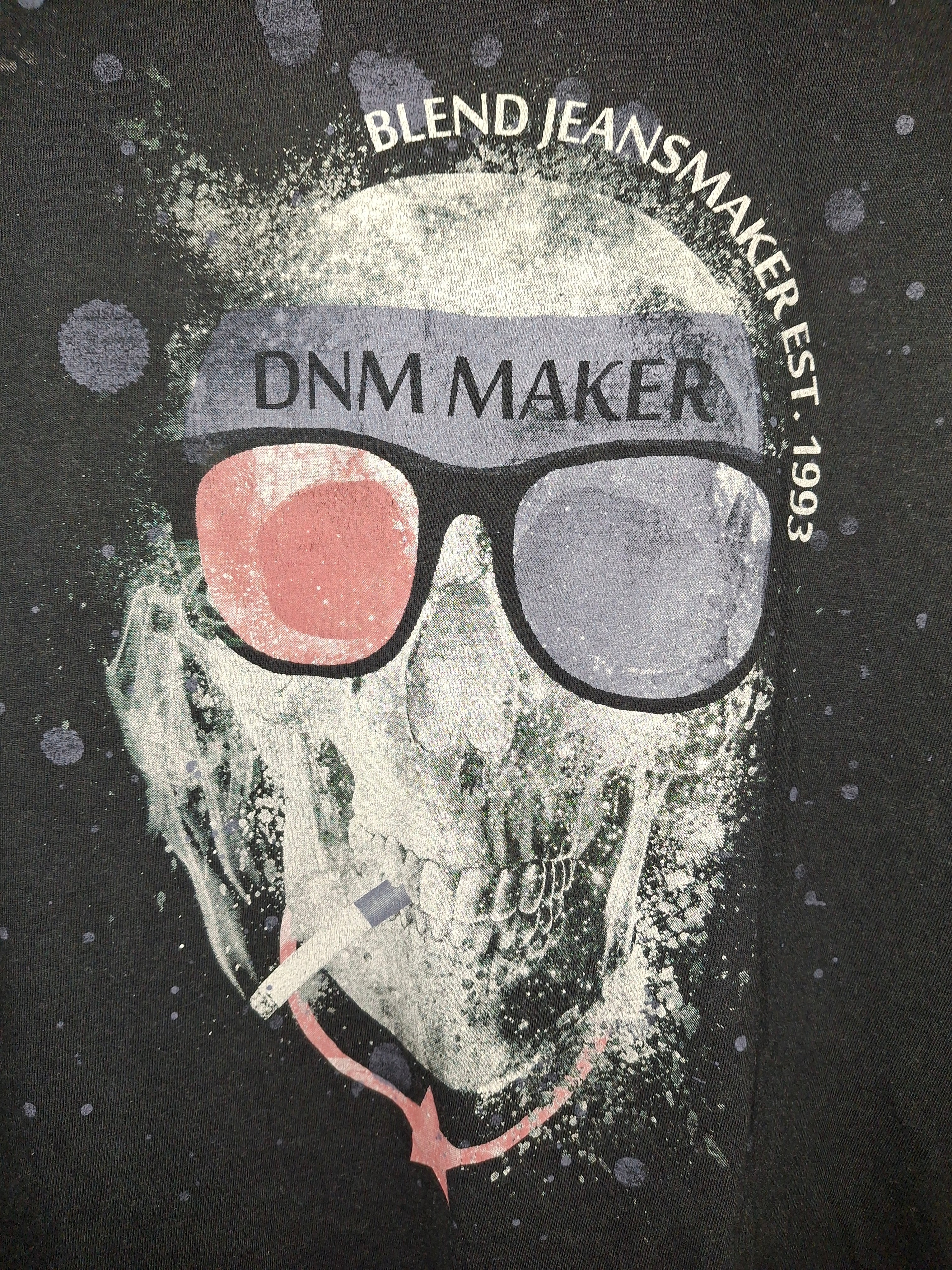 T shirt tête de mort Blend - noir - Taille : L (40)