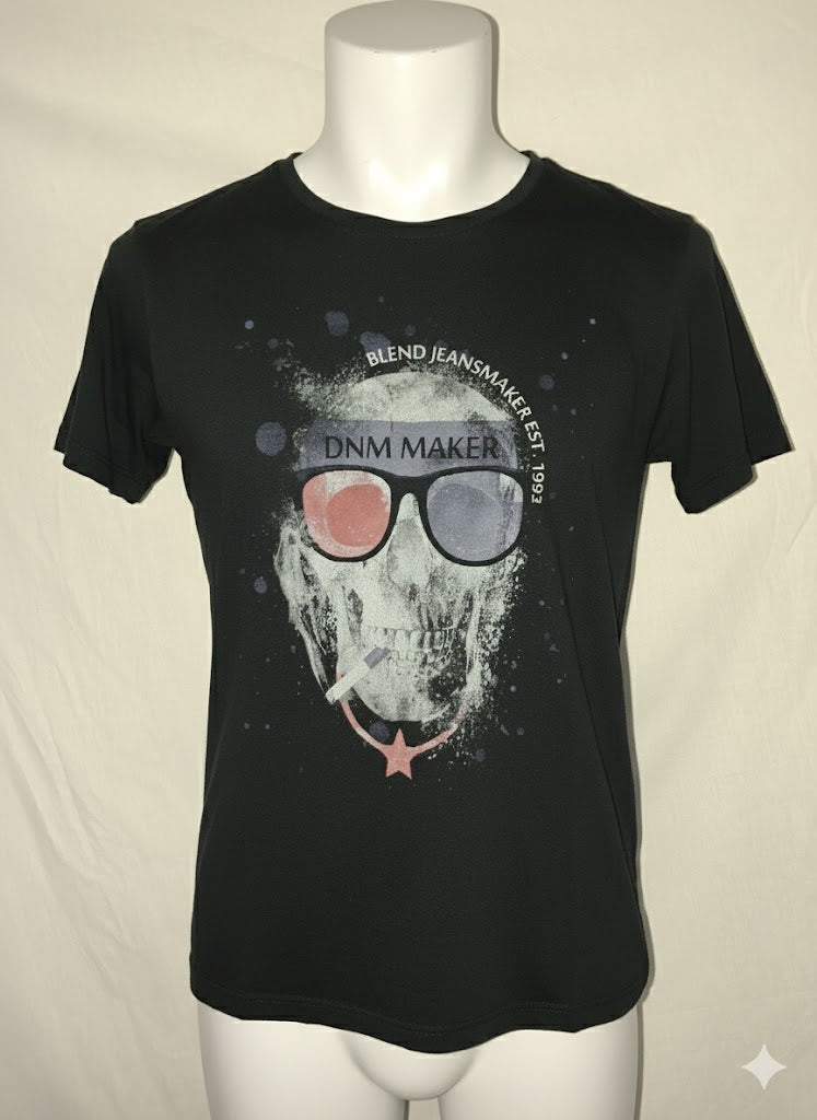 T shirt tête de mort Blend - noir - Taille : L (40)